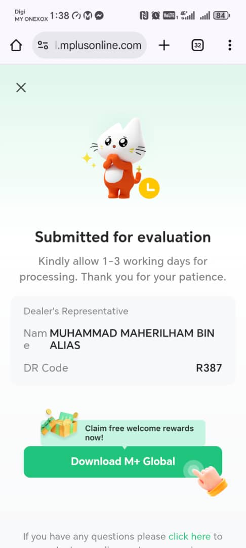 Submitted for evaluation - Pastikan nama Muhammad Maherilham bin Alias